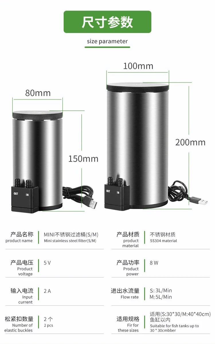 Reef Tank Filter - Filtro Silencioso para Aquário de Mesa
