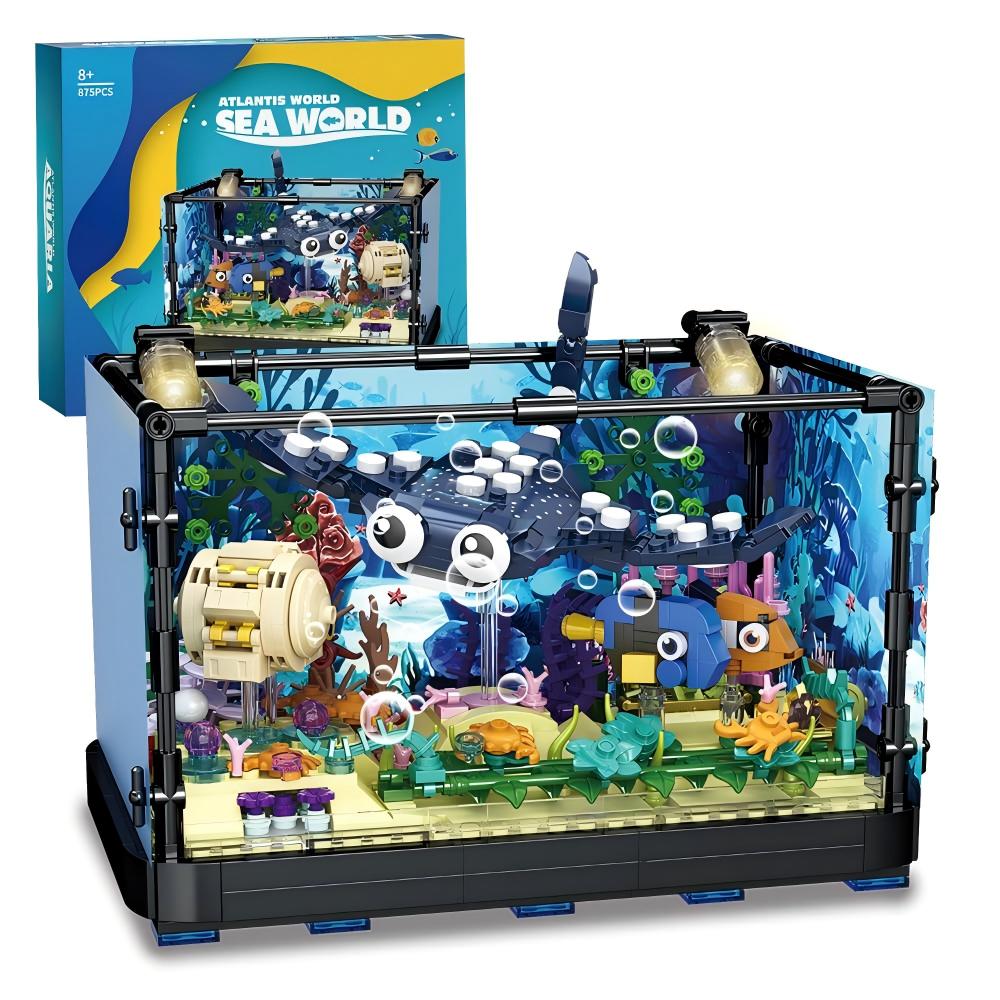 Marine Aquarium Cube - Conjunto de Construção de Aquário -