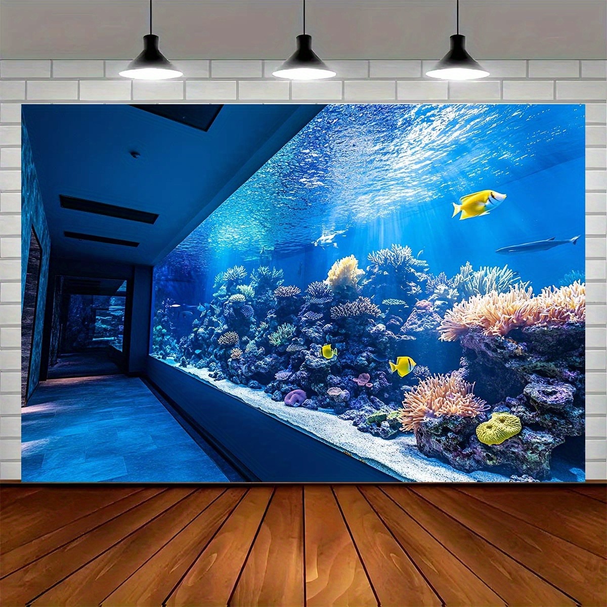 Reef Aquarium - Tapeçaria Vibrante de Aquário Subaquático com