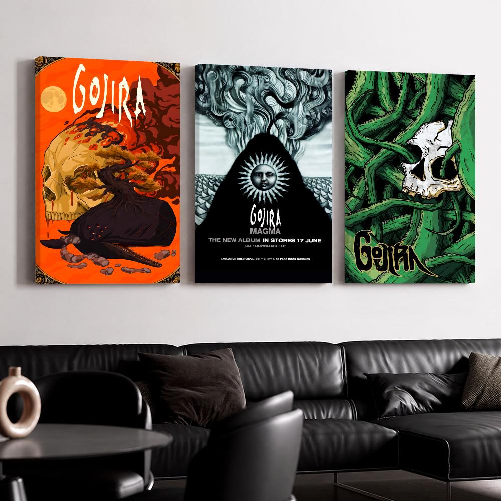 Live Rock - Pintura em Tela com Moldura do
