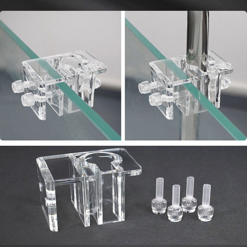 Reef Tank Filter - Acrílico Water Pipe Grampos para Fish