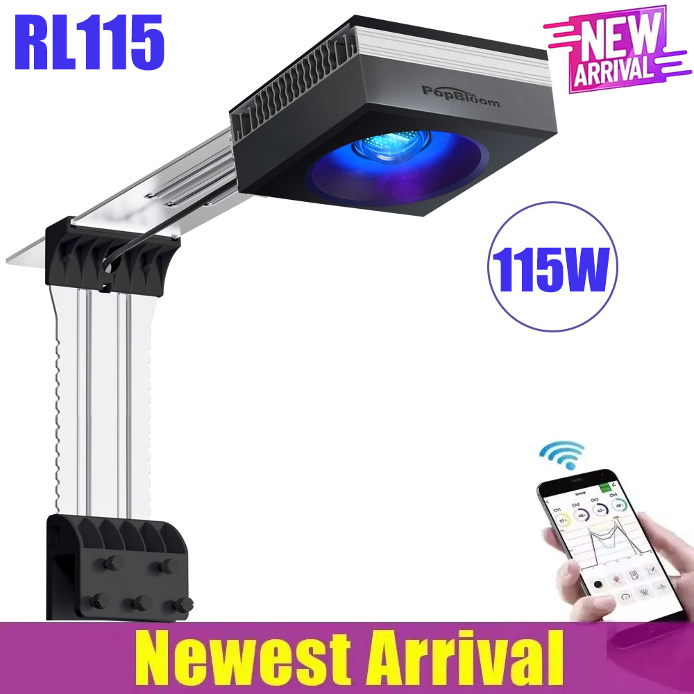 Reef Lighting - Popbloom wifi aquário led luz rl60/rl90/rl115,
