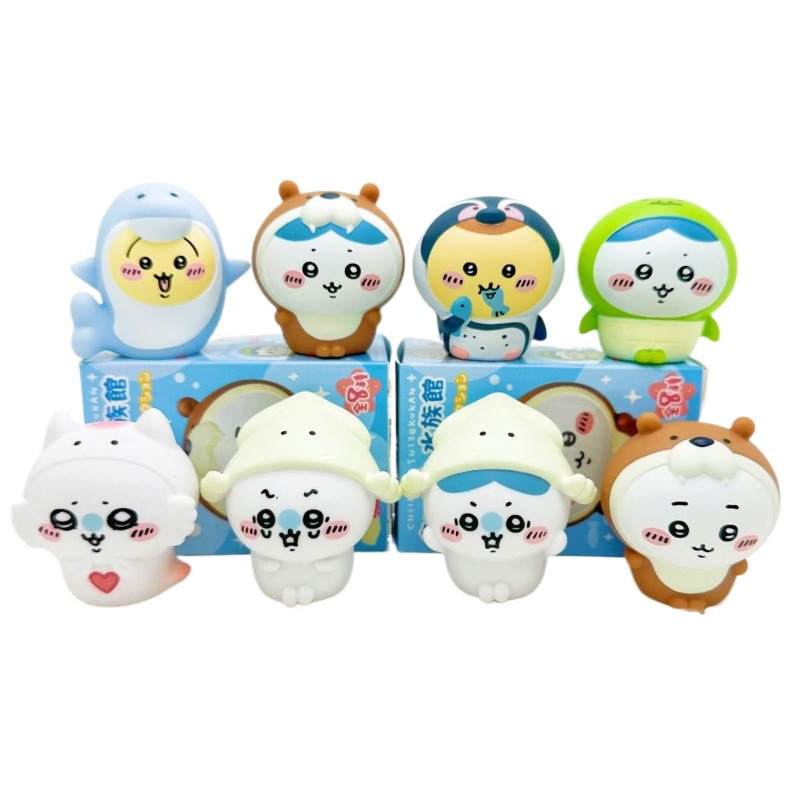 8 peças/caixa Figuras Kawaii C - Marine Fish Tank avaliação e preço
