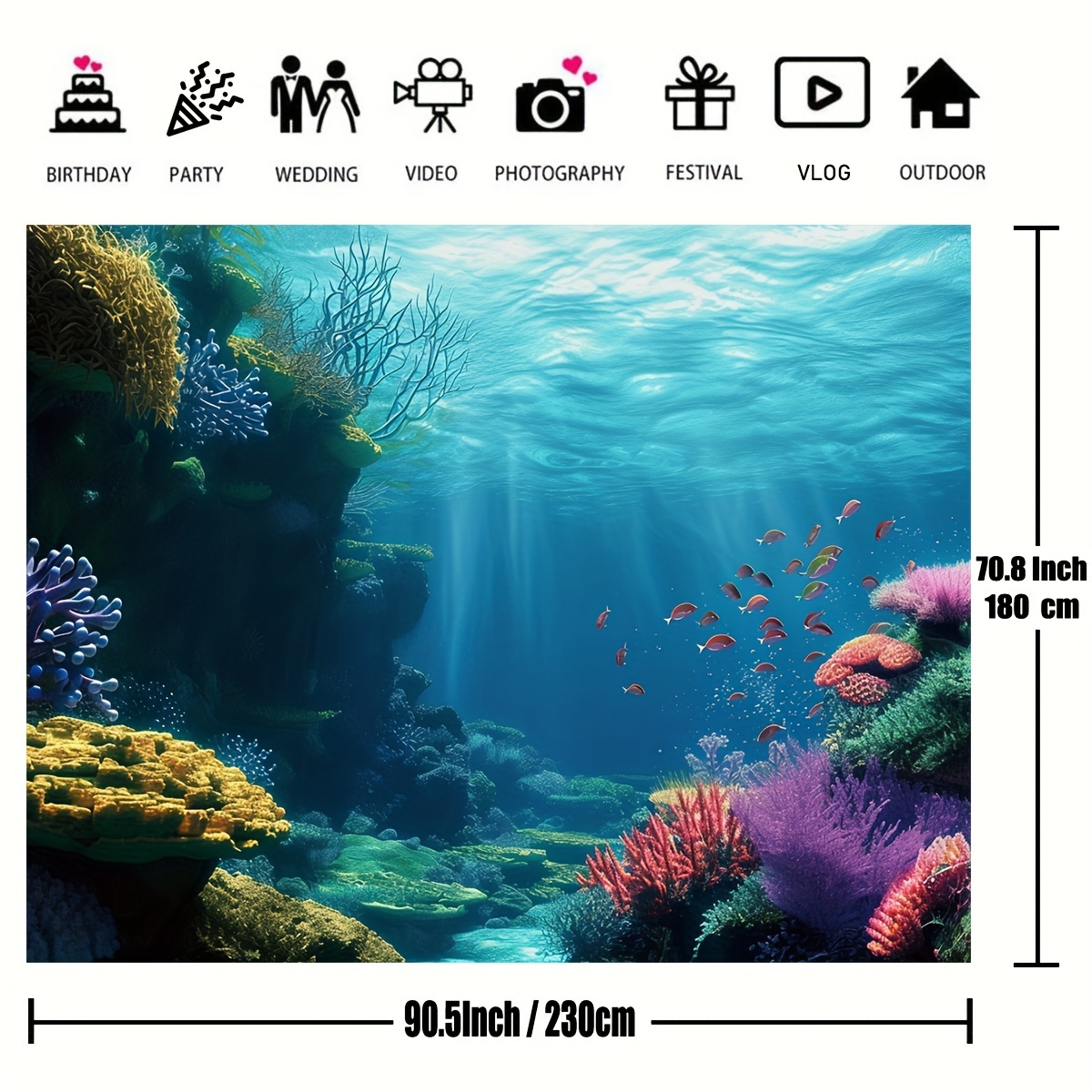 1 unidade de tapeçaria plana 2 - Marine Coral avaliação e preço