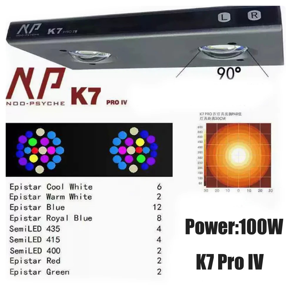 Luz LED para aquário de água s - Reef Lighting avaliação e preço
