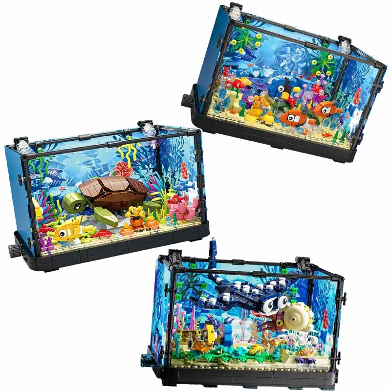 Conjunto de blocos de construç - Marine Aquarium Cube avaliação e preço